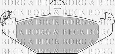 Комплект тормозных колодок, дисковый тормоз BORG & BECK купить