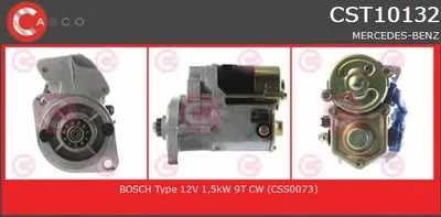 Стартер REMANUFACTURED SERIES CASCO купить