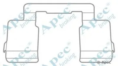 Комплектующие, тормозные колодки APEC braking купить