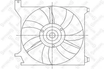 Вентилятор, охлаждение двигателя STELLOX купить