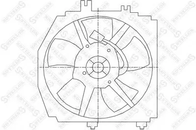 Вентилятор, охлаждение двигателя STELLOX купить