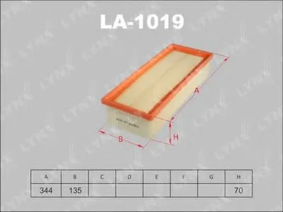 Воздушный фильтр LYNXauto купить