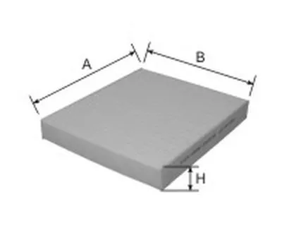 Фильтр, воздух во внутренном пространстве Cabin filter (Standart) for HONDA Civic GOODWILL купить