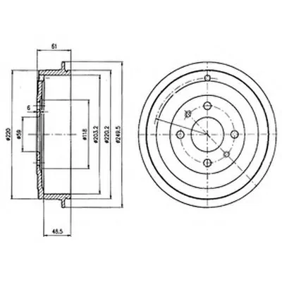Тормозной барабан DELPHI купить