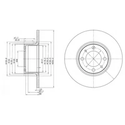 Тормозной диск DELPHI купить