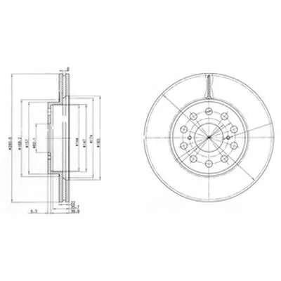 Тормозной диск DELPHI купить