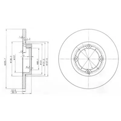 Тормозной диск DELPHI купить
