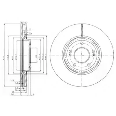 Тормозной диск DELPHI купить