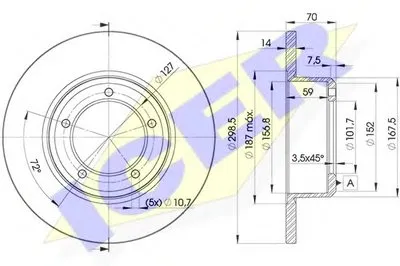 Тормозной диск ICER купить