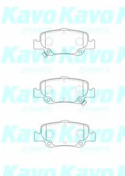 Комплект тормозных колодок, дисковый тормоз MK KASHIYAMA KAVO PARTS купить