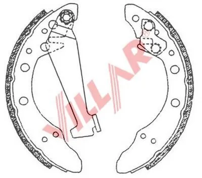 Комплект тормозных колодок VILLAR купить