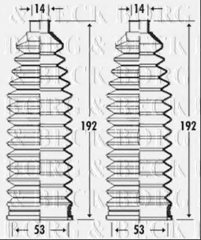 Пыльник, рулевое управление BORG & BECK купить