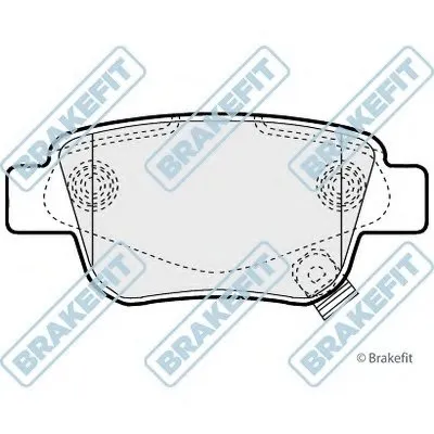 Комплект тормозных колодок, дисковый тормоз Brake Fit APEC braking купить