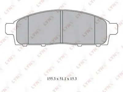 Комплект тормозных колодок, дисковый тормоз LYNXauto купить