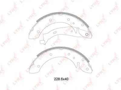 Комплект тормозных колодок LYNXauto купить