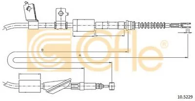 Трос, стояночная тормозная система COFLE купить
