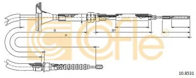 Трос, стояночная тормозная система COFLE купить