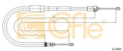 Трос, стояночная тормозная система COFLE купить