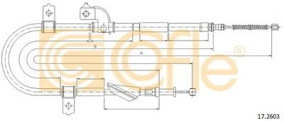 Трос, стояночная тормозная система COFLE купить