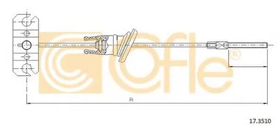 Трос, стояночная тормозная система COFLE купить