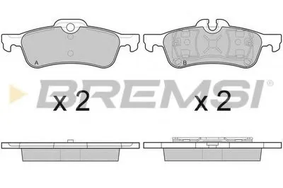 Комплект тормозных колодок, дисковый тормоз BREMSI купить