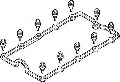 Комплект прокладок, крышка головки цилиндра ELRING WILMINK GROUP купить