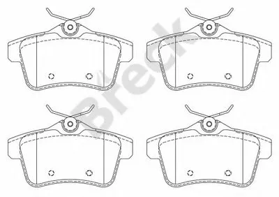 Комплект тормозных колодок, дисковый тормоз BRECK купить