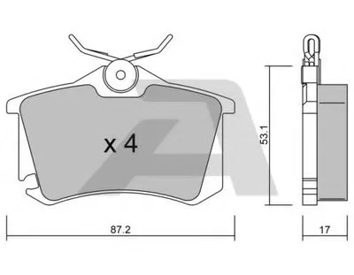 Комплект тормозных колодок, дисковый тормоз AISIN купить
