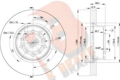 Тормозной диск R BRAKE купить