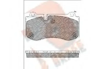 Комплект тормозных колодок, дисковый тормоз R BRAKE купить