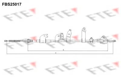 Трос, стояночная тормозная система FTE купить