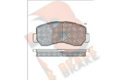 Комплект тормозных колодок, дисковый тормоз R BRAKE купить
