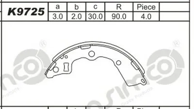 Комплект тормозных колодок ASIMCO купить