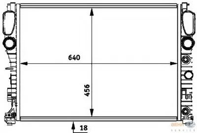 Радиатор, охлаждение двигателя BEHR HELLA SERVICE HELLA купить