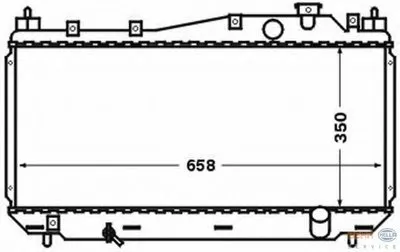 Радиатор, охлаждение двигателя BEHR HELLA SERVICE HELLA купить