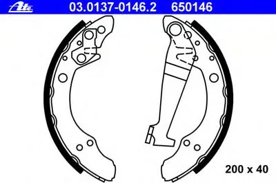 Комплект тормозных колодок ATE купить
