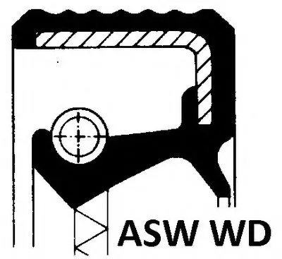 Уплотняющее кольцо, коленчатый вал; Уплотняющее кольцо, распределительный вал; Уплотняющее кольцо, промежуточный вал; Уплотнительное кольцо ELRING купить