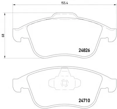 Комплект тормозных колодок, дисковый тормоз