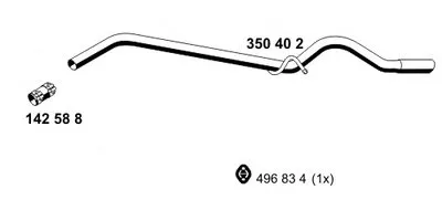 Труба выхлопного газа ERNST купить