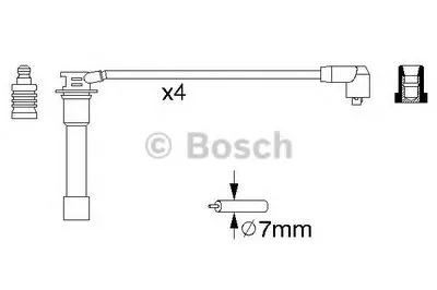 Комплект проводов зажигания BOSCH купить