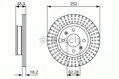 Тормозной диск BOSCH купить