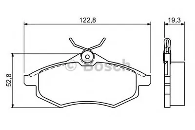 Комплект тормозных колодок, дисковый тормоз BOSCH купить