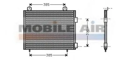 Конденсатор, кондиционер VAN WEZEL купить