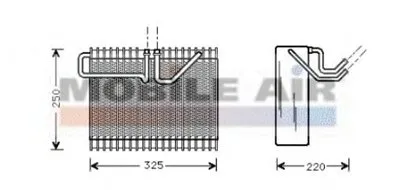 Испаритель, кондиционер VAN WEZEL купить