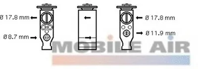 Расширительный клапан, кондиционер VAN WEZEL купить