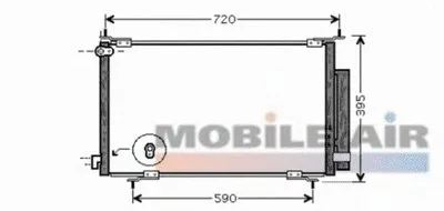 Конденсатор, кондиционер VAN WEZEL купить