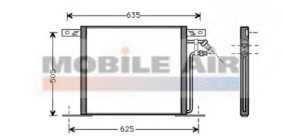 Конденсатор, кондиционер VAN WEZEL купить
