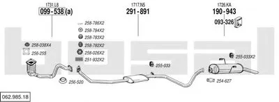 Система выпуска ОГ BOSAL купить