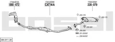 Система выпуска ОГ BOSAL купить