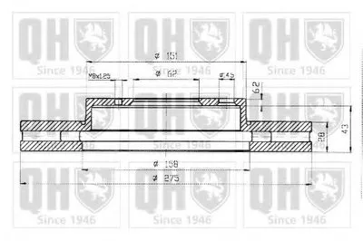Тормозной диск QUINTON HAZELL купить
